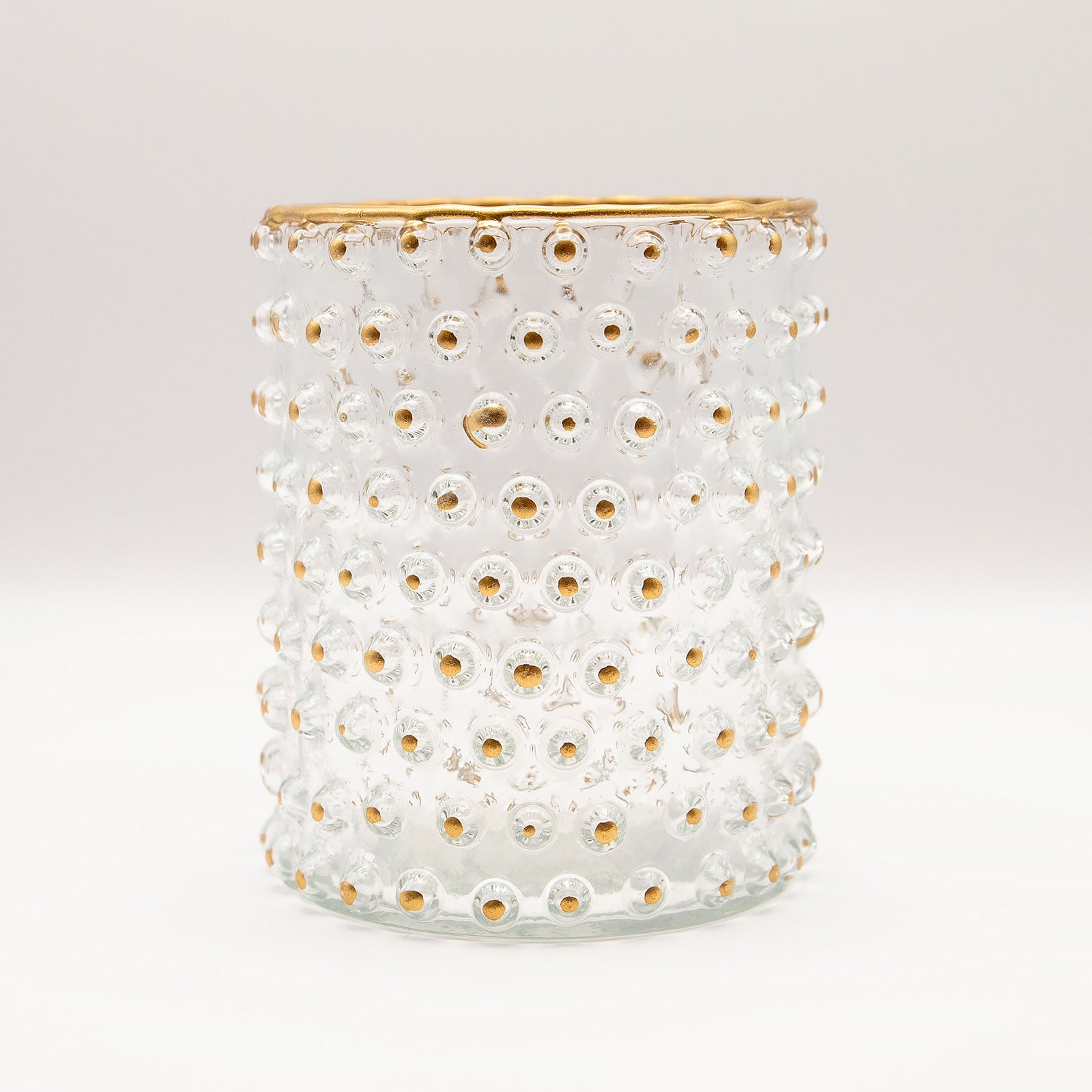 ドットガラスベース キャンドルホルダー