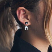 gargle ＜ニコマニ別注＞ぶらぶらアニマル ネコ ピアス ＜ハチワレ＞