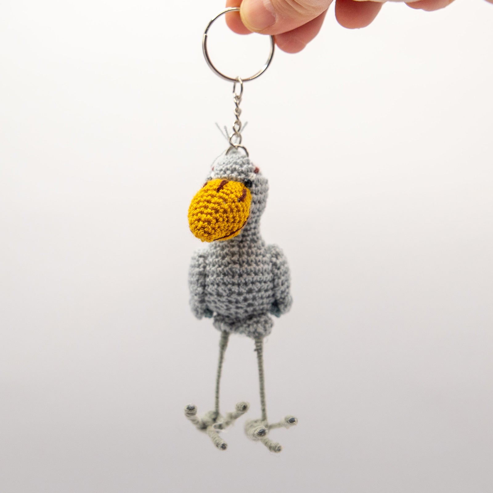 あみぐるみ　ハシビロコウ　キーホルダー