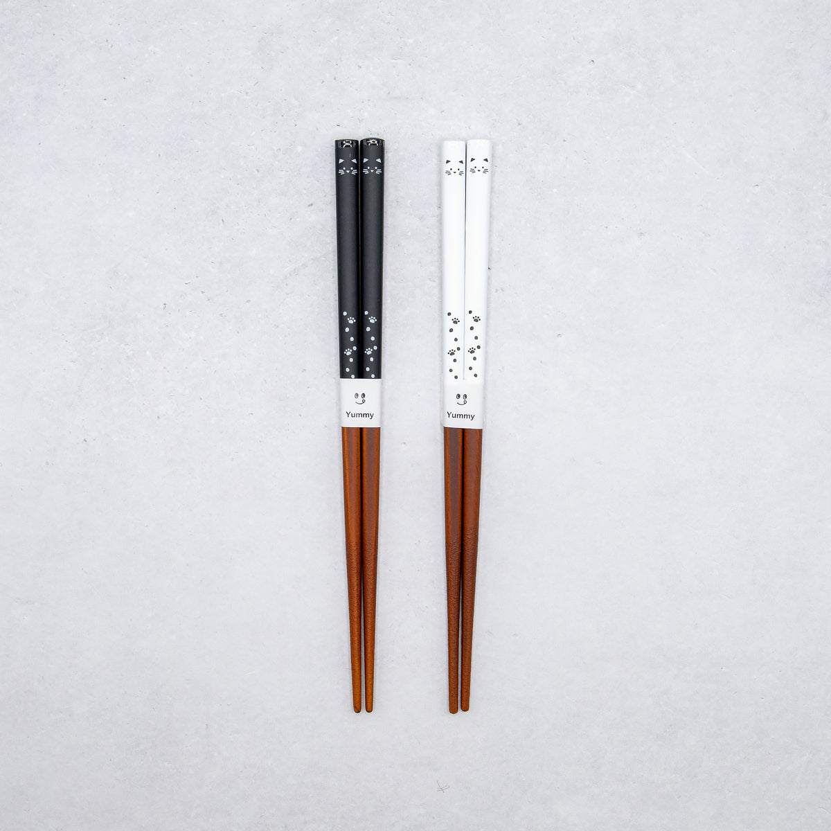 モノトーンキャット 箸 18cm