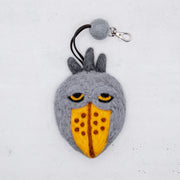 フェアトレード　羊毛フェルト ハシビロコウ キーケース