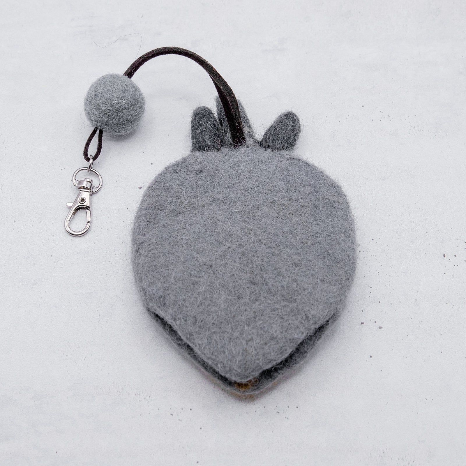 フェアトレード　羊毛フェルト ハシビロコウ キーケース