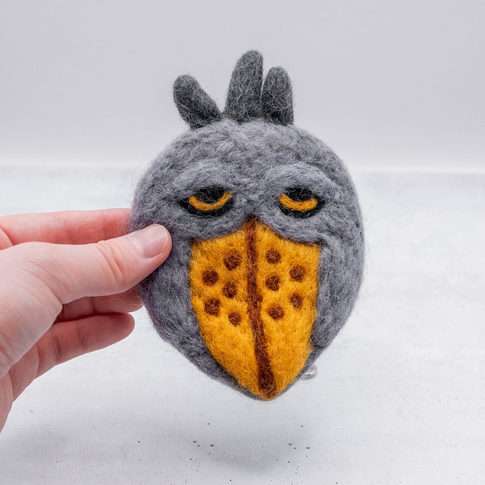 フェアトレード　羊毛フェルト ハシビロコウ キーケース