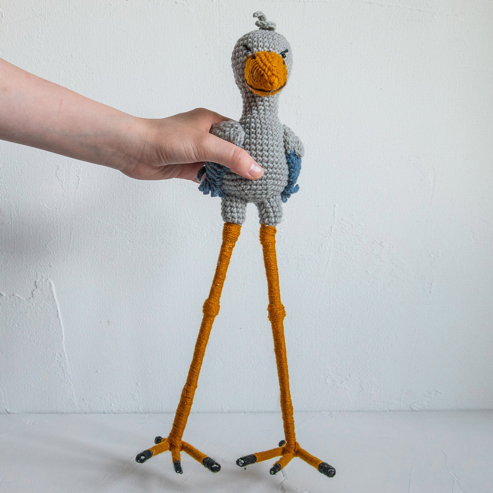 あみぐるみ　 ビッグ ハシビロコウ