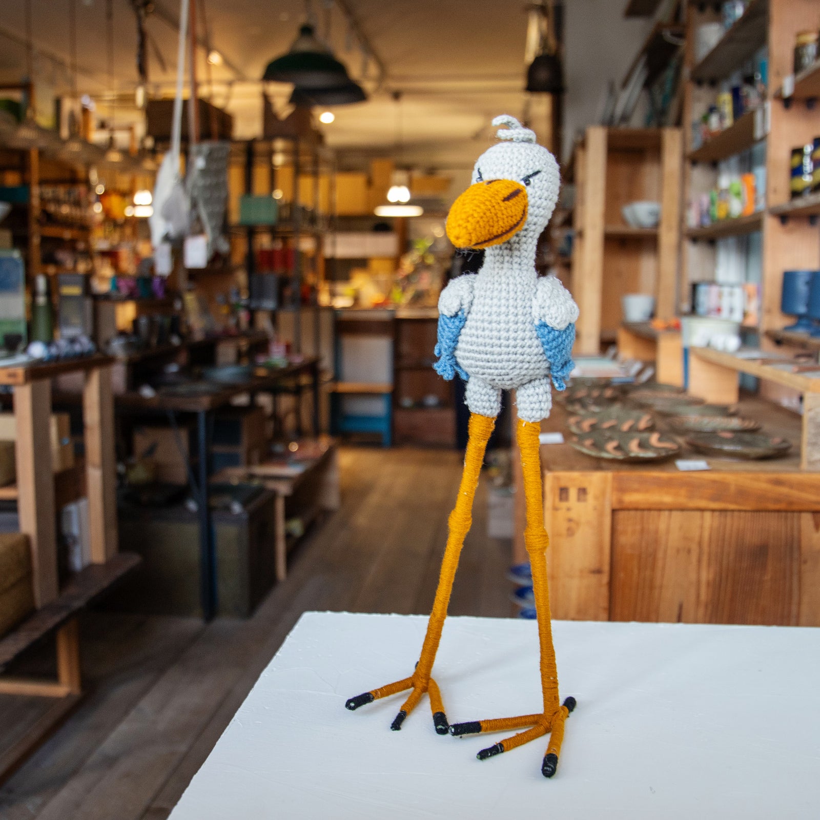 あみぐるみ　 ビッグ ハシビロコウ