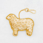 COTTAGE/コテージ　ザリ刺繍 キーホルダー ヒツジ