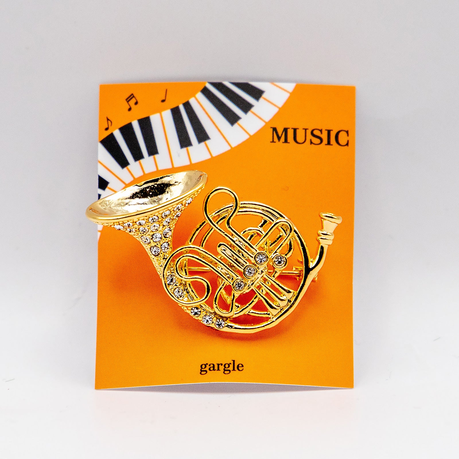 gargle/ガーグル　ホルン　ブローチ