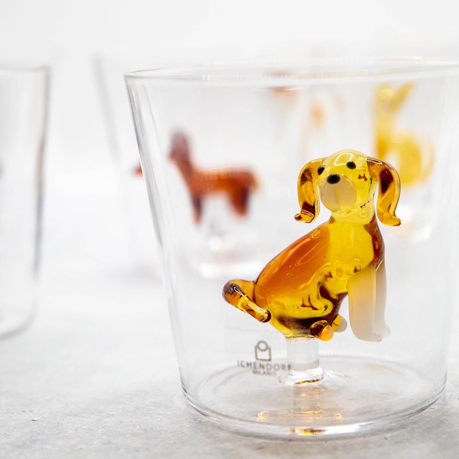 ICHENDORF MILANO/イッケンドルフミラノ　タンブラーグラス ゴールデンレトリバー