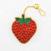 COTTAGE/コテージ　ザリ刺繍 キーホルダー いちご