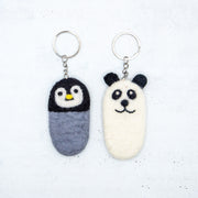 羊毛フェルト アニマル リップケース