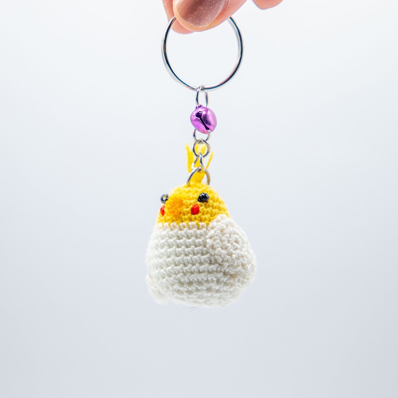 あみぐるみ　インコ　キーホルダー