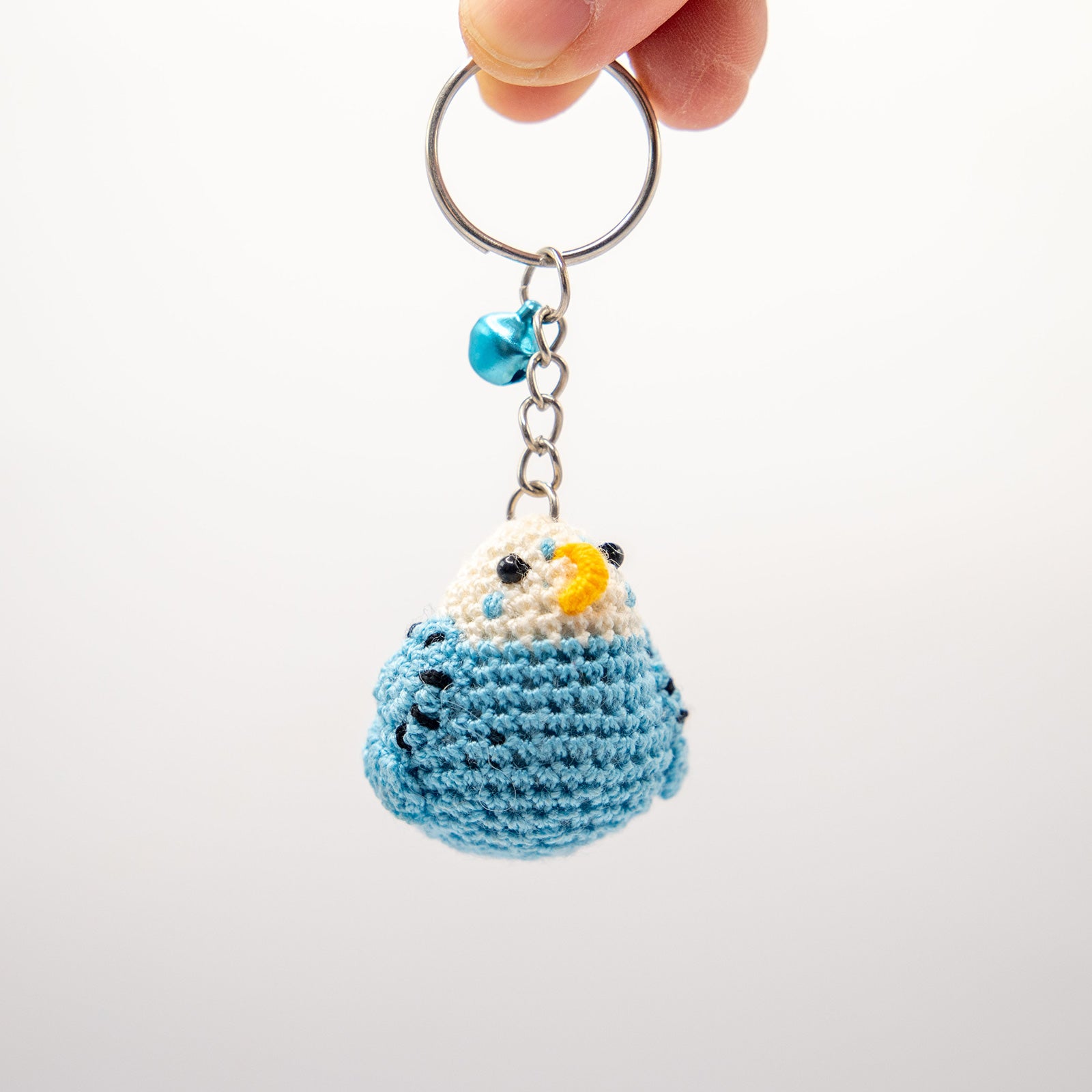 あみぐるみ　インコ　キーホルダー