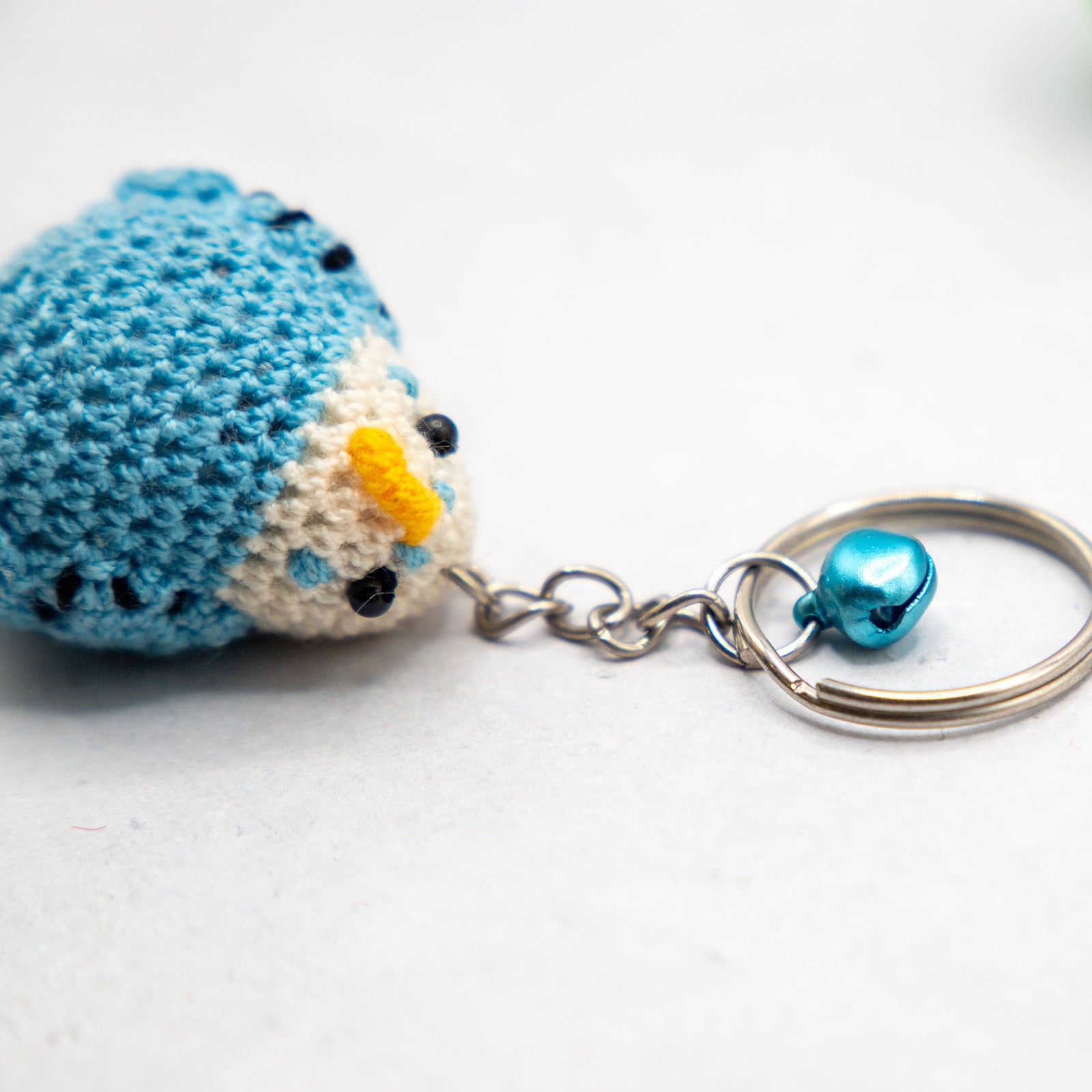 あみぐるみ　インコ　キーホルダー