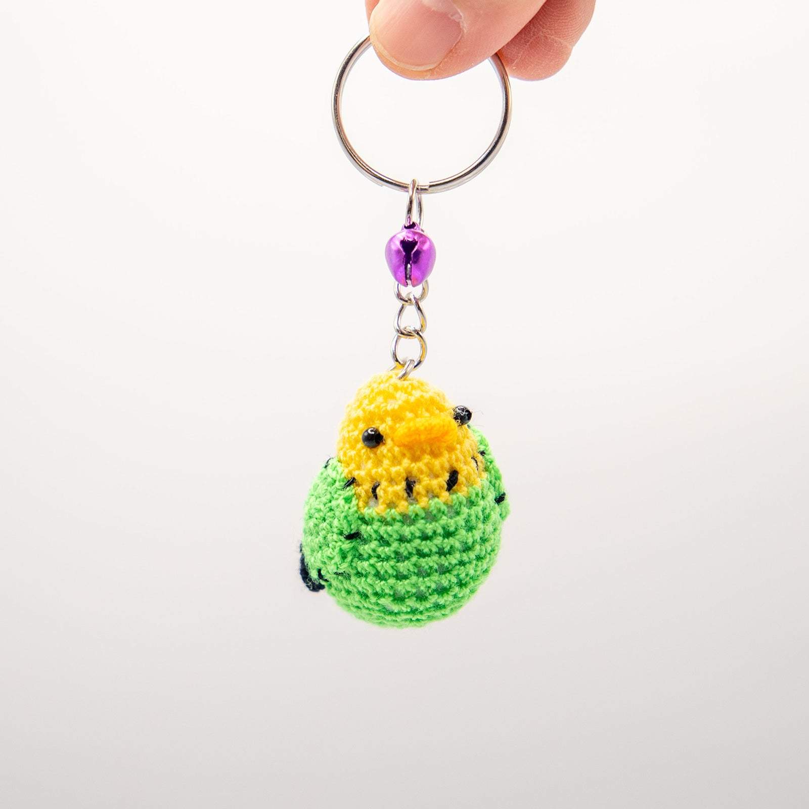 あみぐるみ　インコ　キーホルダー