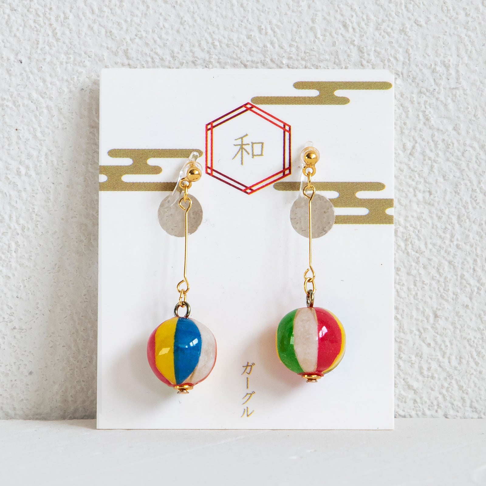 gargle/ガーグル　紙風船 イヤリング