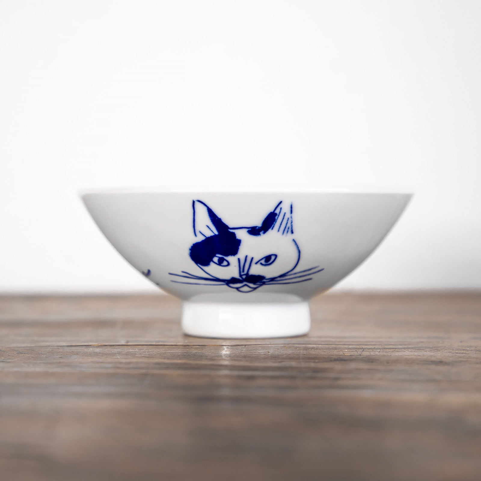 瀬戸焼　かおねこ 茶碗 Sサイズ