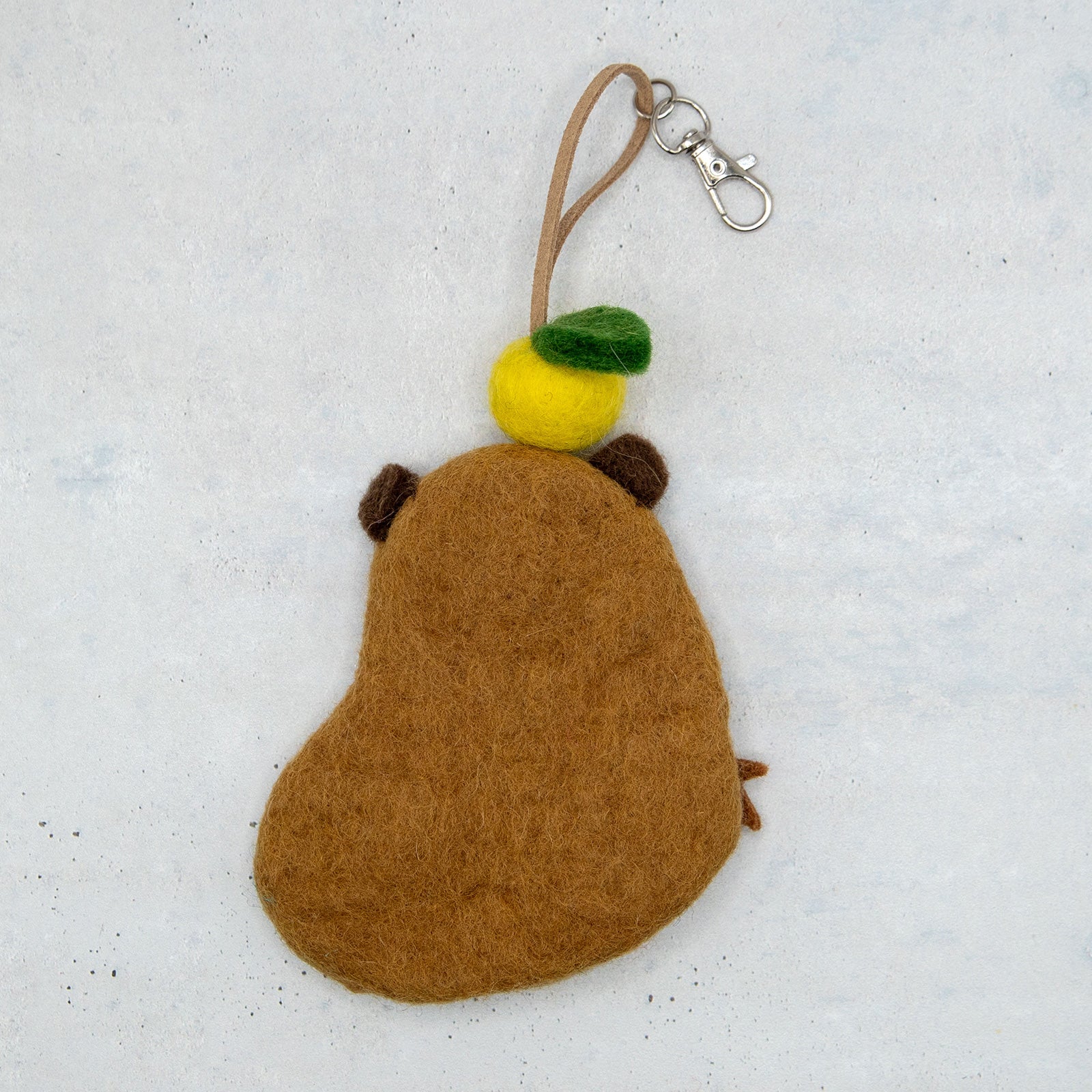 フェアトレード　羊毛フェルト カピバラ キーケース