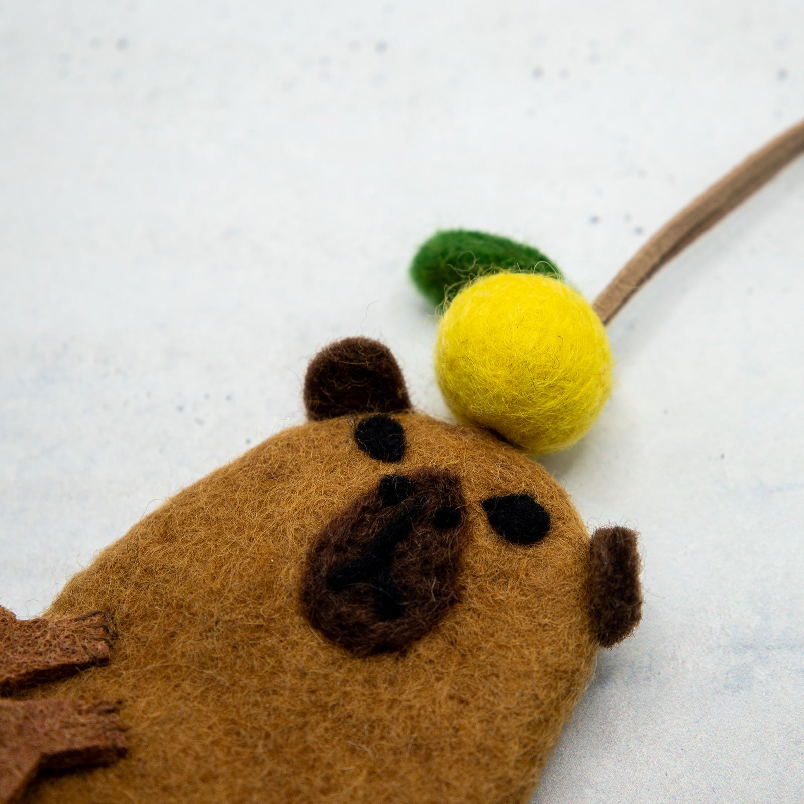 フェアトレード　羊毛フェルト カピバラ キーケース