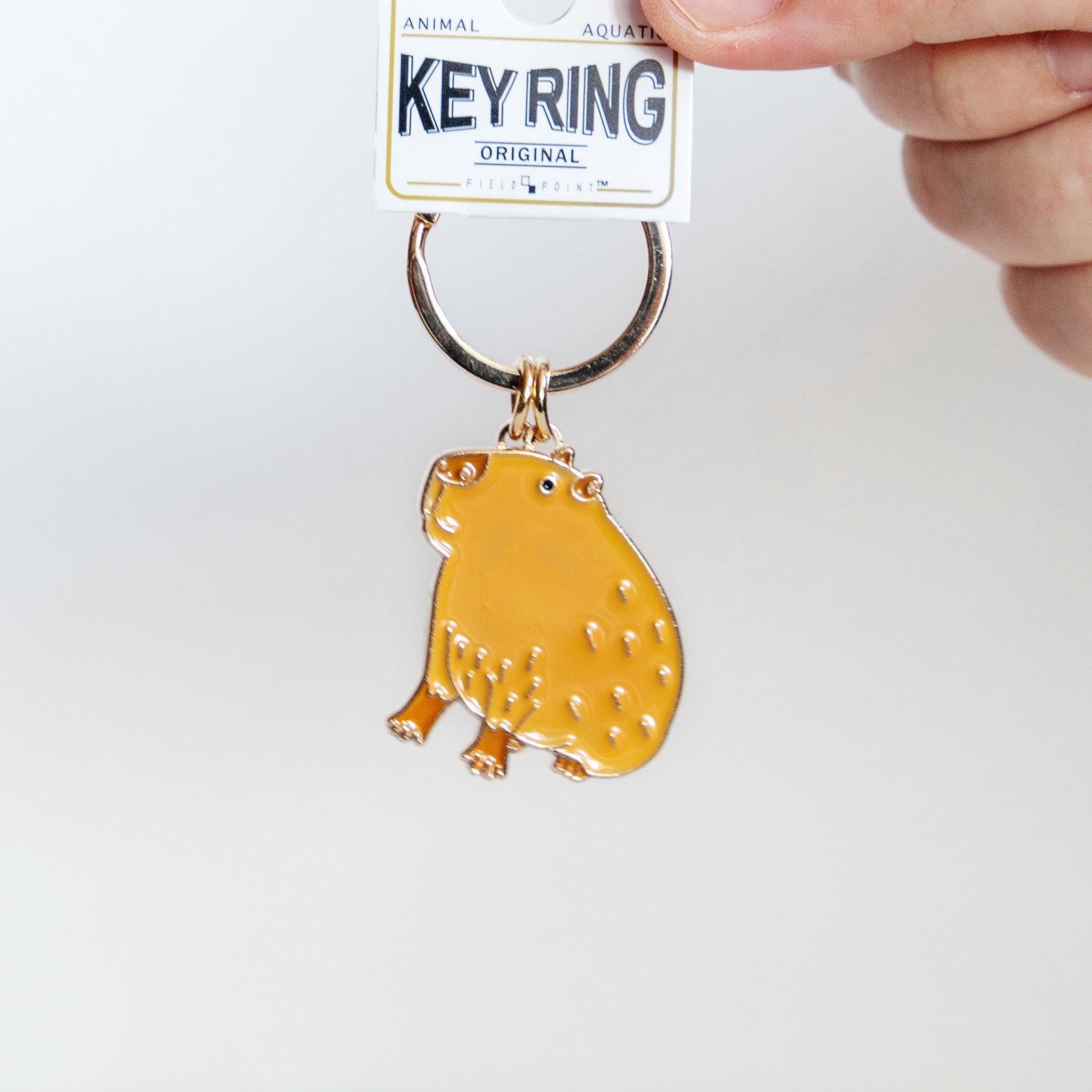 キーホルダー　アニマルキーリング カピバラ