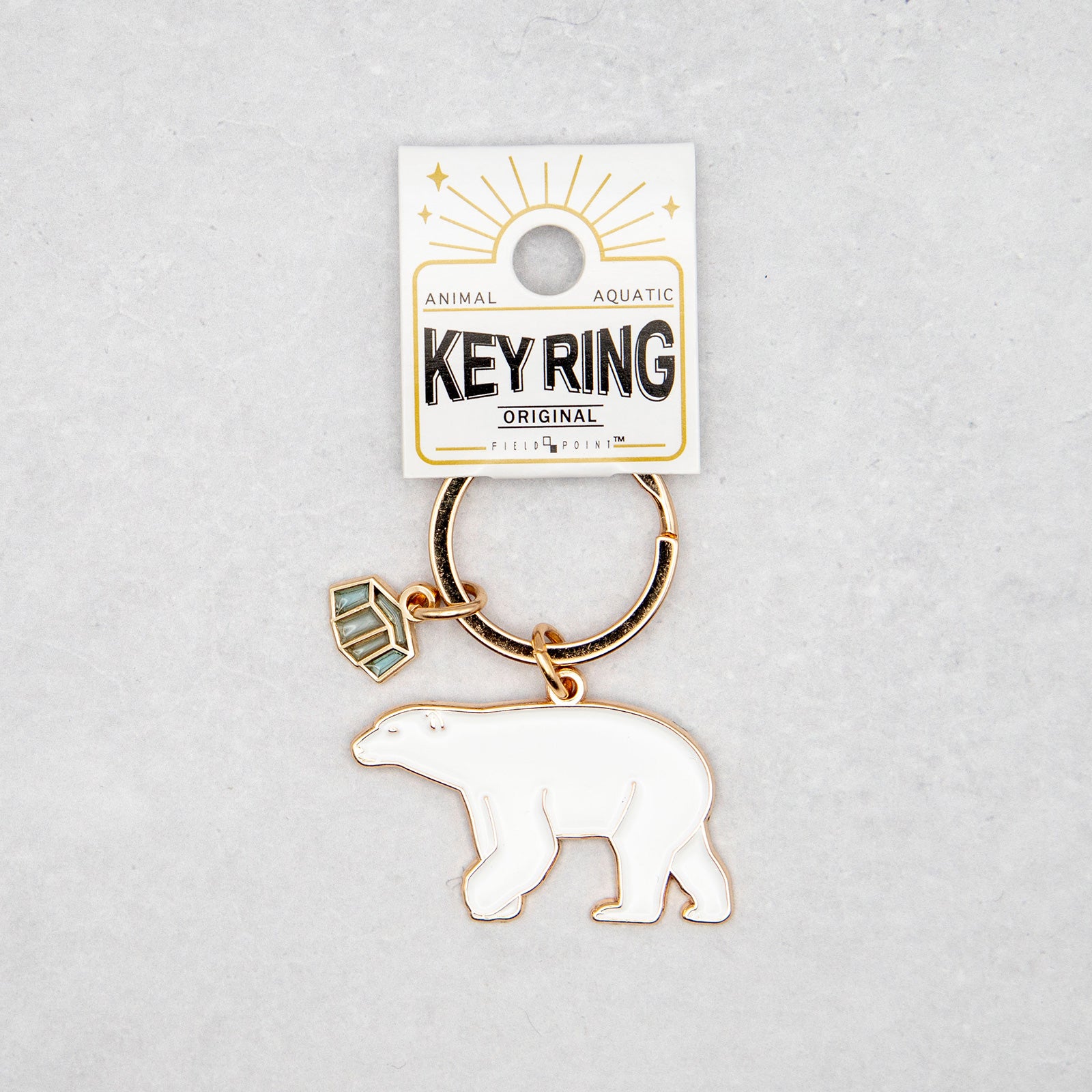 キーホルダー　アニマルキーリング ホッキョクグマ