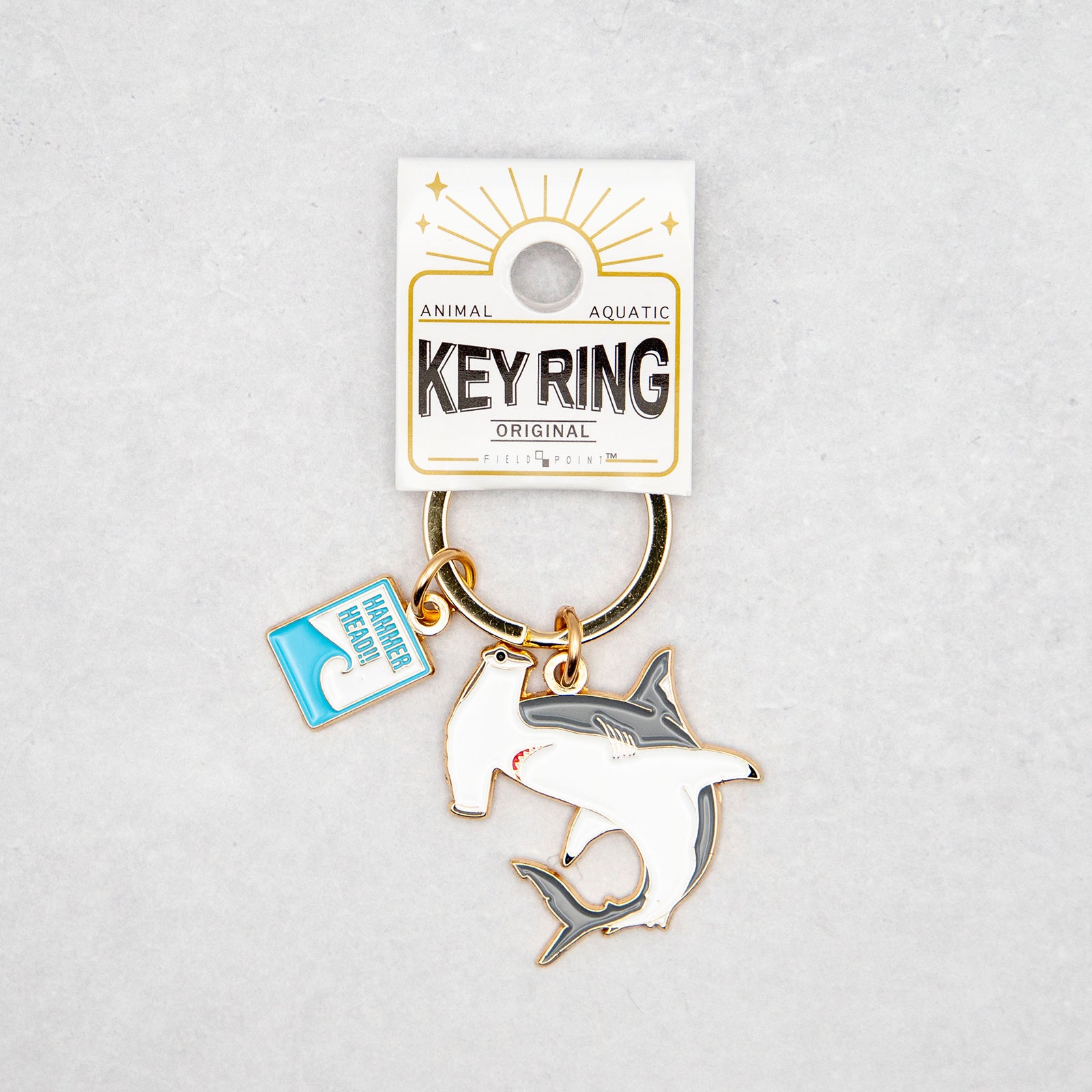 キーホルダー　アクアチックキーリング シュモクザメ