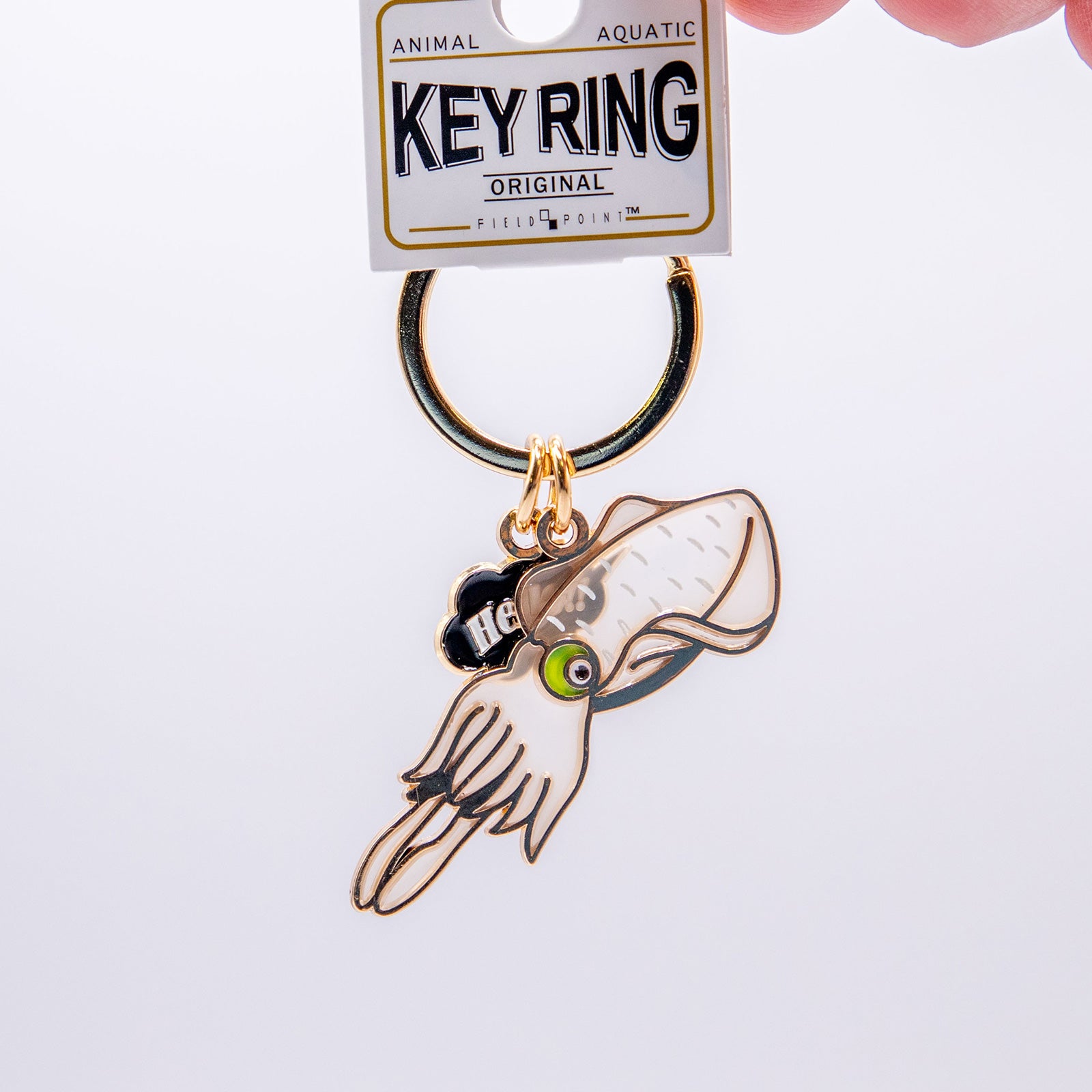 キーホルダー　アクアチックキーリング イカ