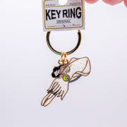 キーホルダー　アクアチックキーリング イカ