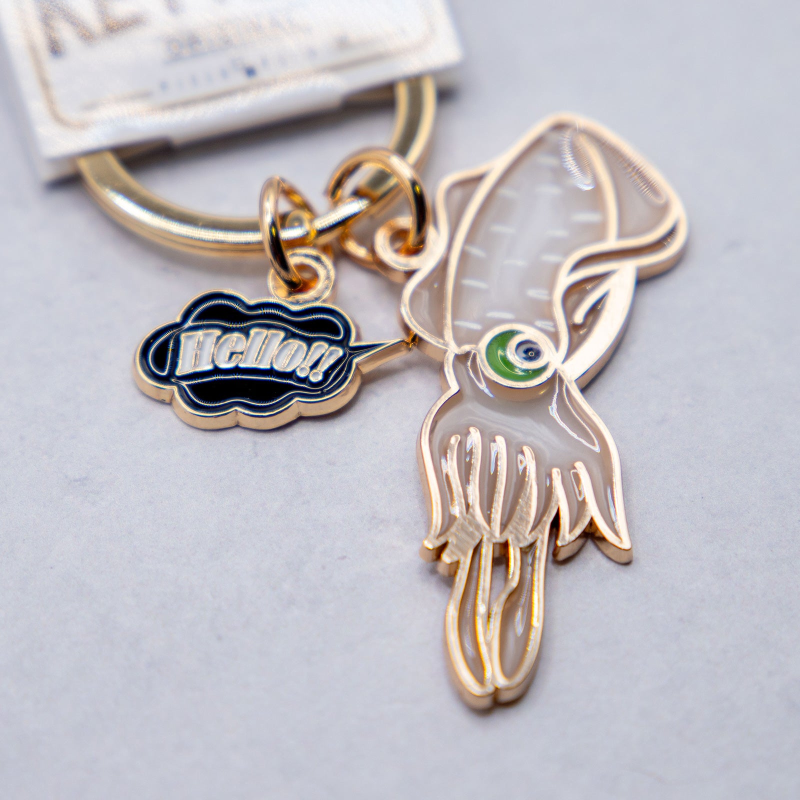 キーホルダー　アクアチックキーリング イカ