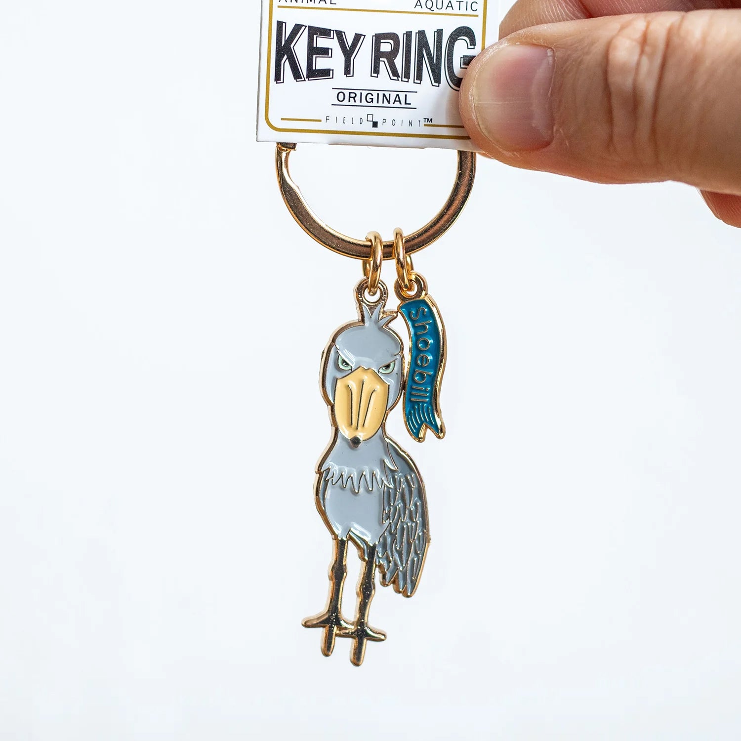 キーホルダー　アニマルキーリング ハシビロコウ