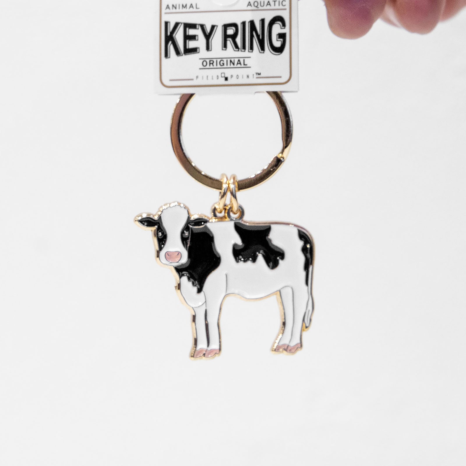 キーホルダー　アニマルキーリング ウシ
