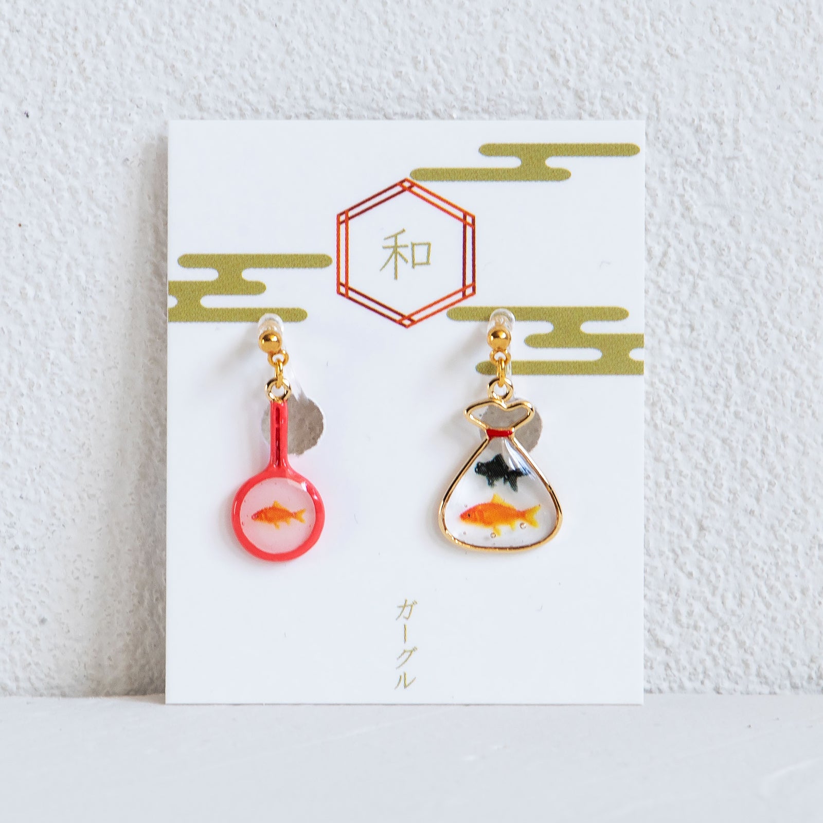 gargle/ガーグル　金魚すくい イヤリング