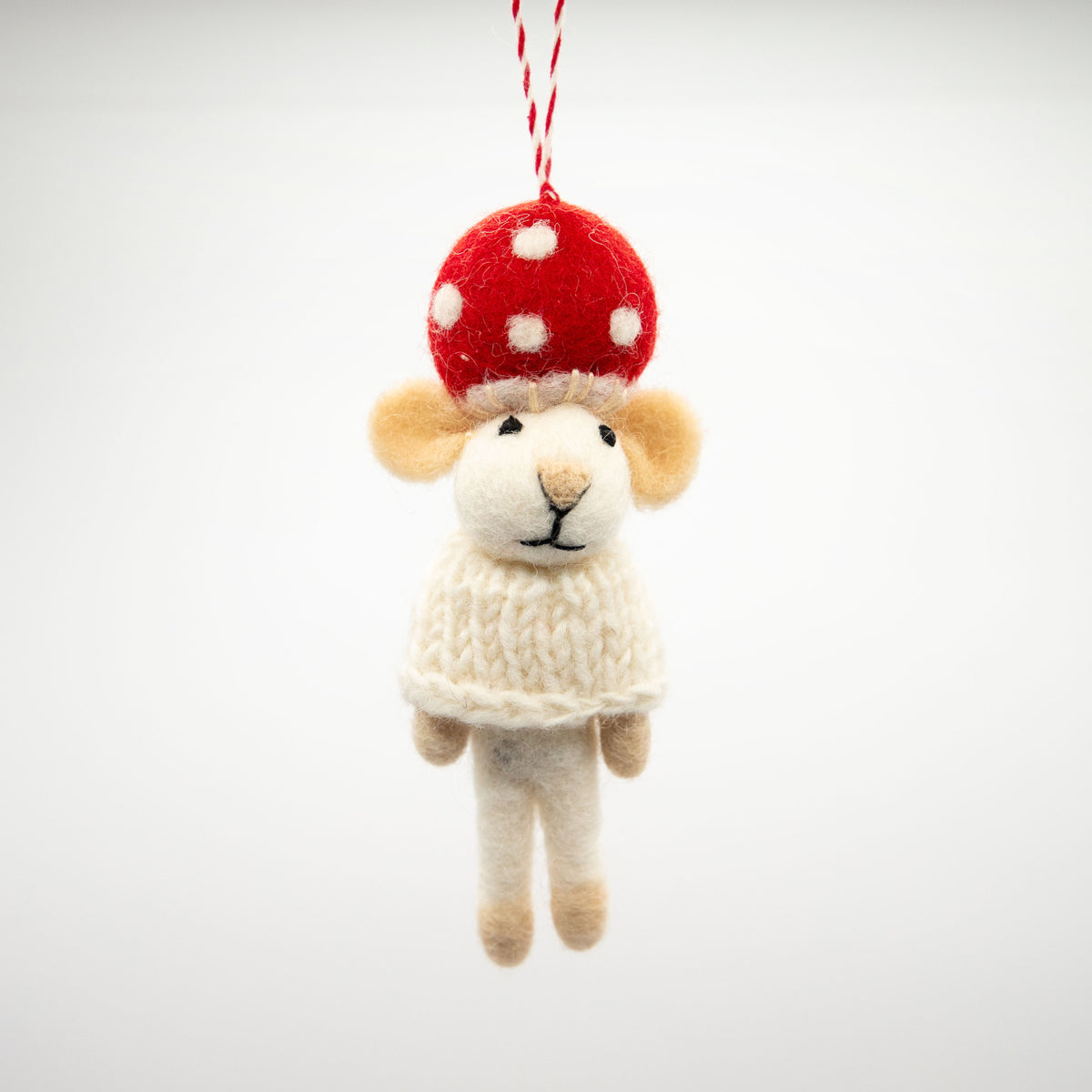 フェルトオーナメント キノコネズミ