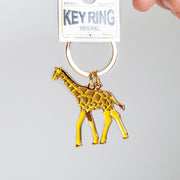 キーホルダー　アニマルキーリング キリン