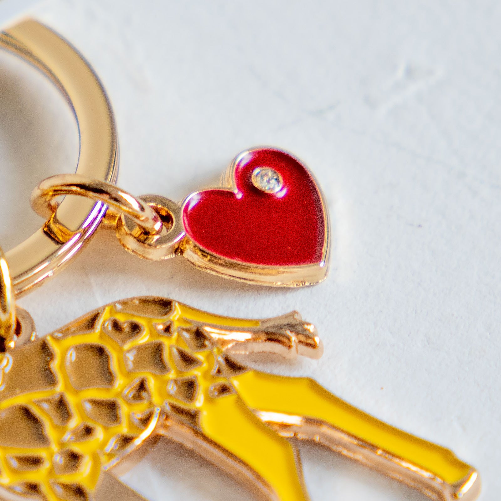 キーホルダー　アニマルキーリング キリン