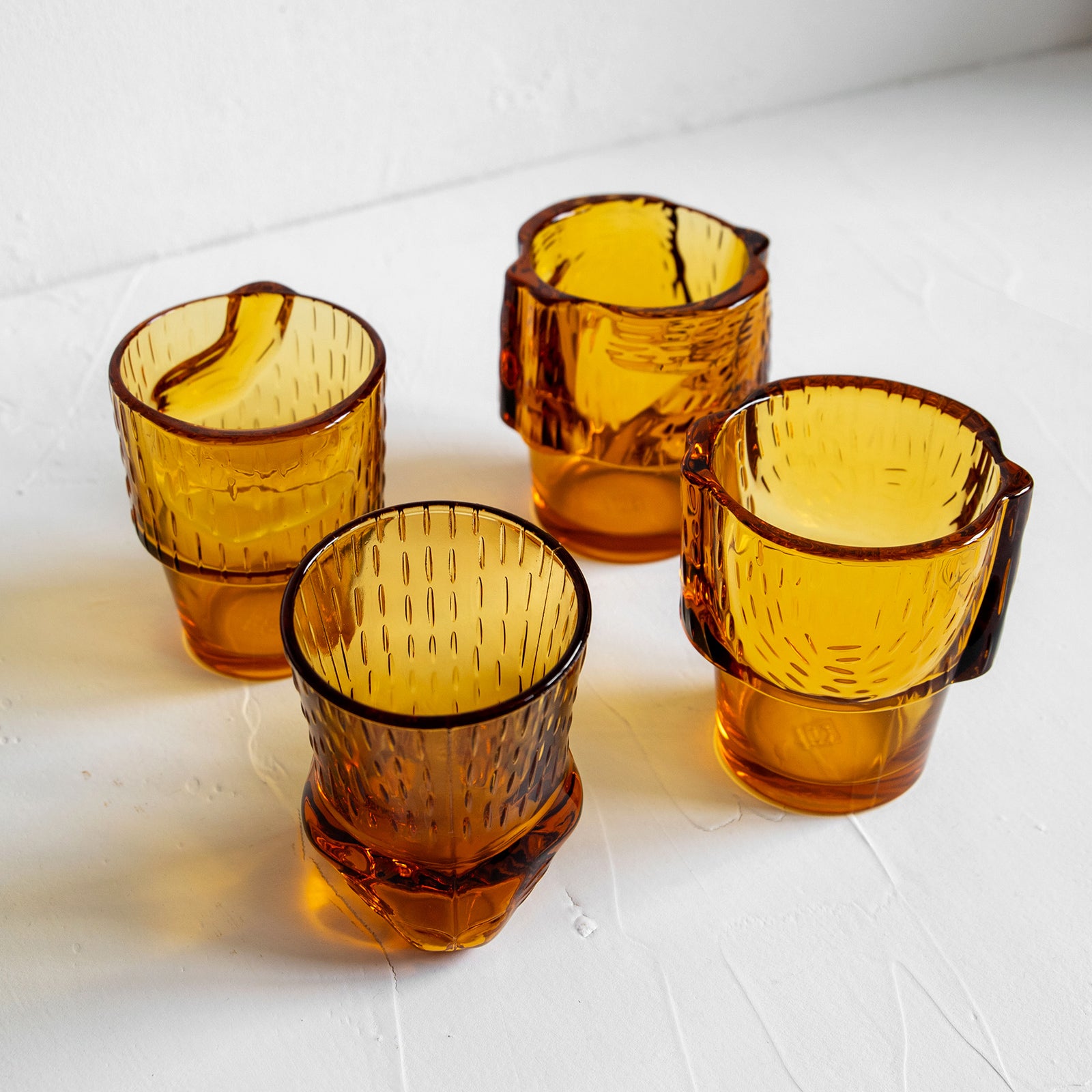 DOIY/ドーイ　キティ スタッキング グラス  ジンジャー  猫のグラス