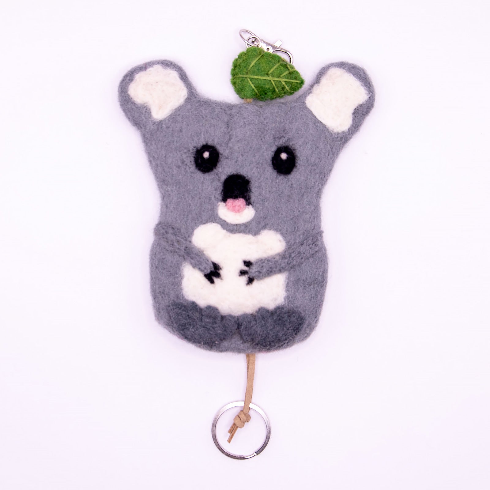 フェアトレード　羊毛フェルト コアラ キーケース