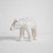 ファブリックアニマル  クマ オブジェ （ホワイトブークレ）