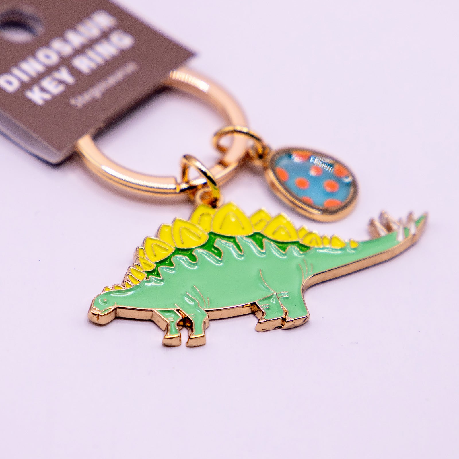 キーホルダー　恐竜キーリング ステゴサウルス