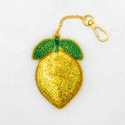 COTTAGE/コテージ　ザリ刺繍 キーホルダー レモン