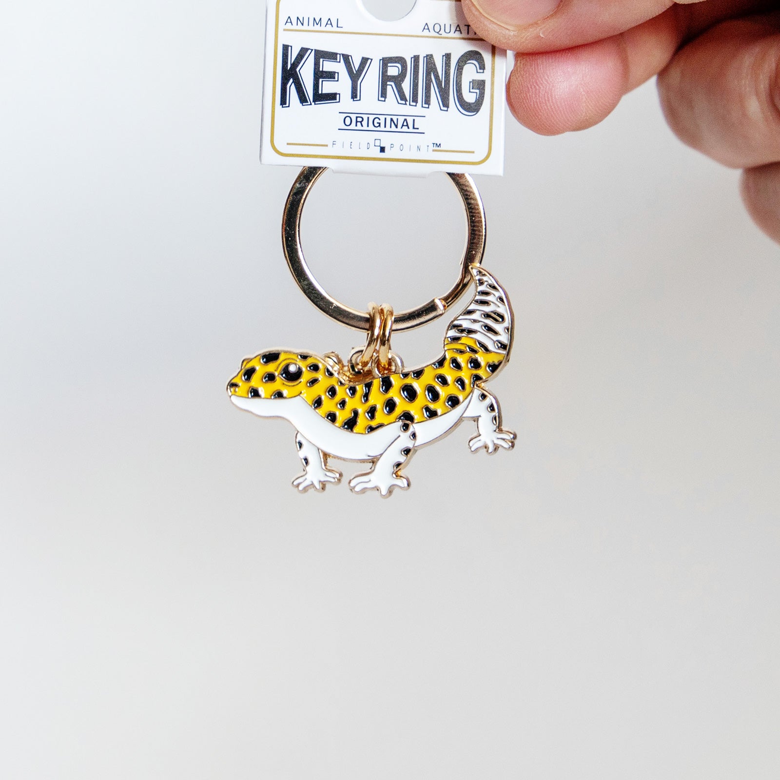 キーホルダー　アニマルキーリング ヒョウモントカゲ