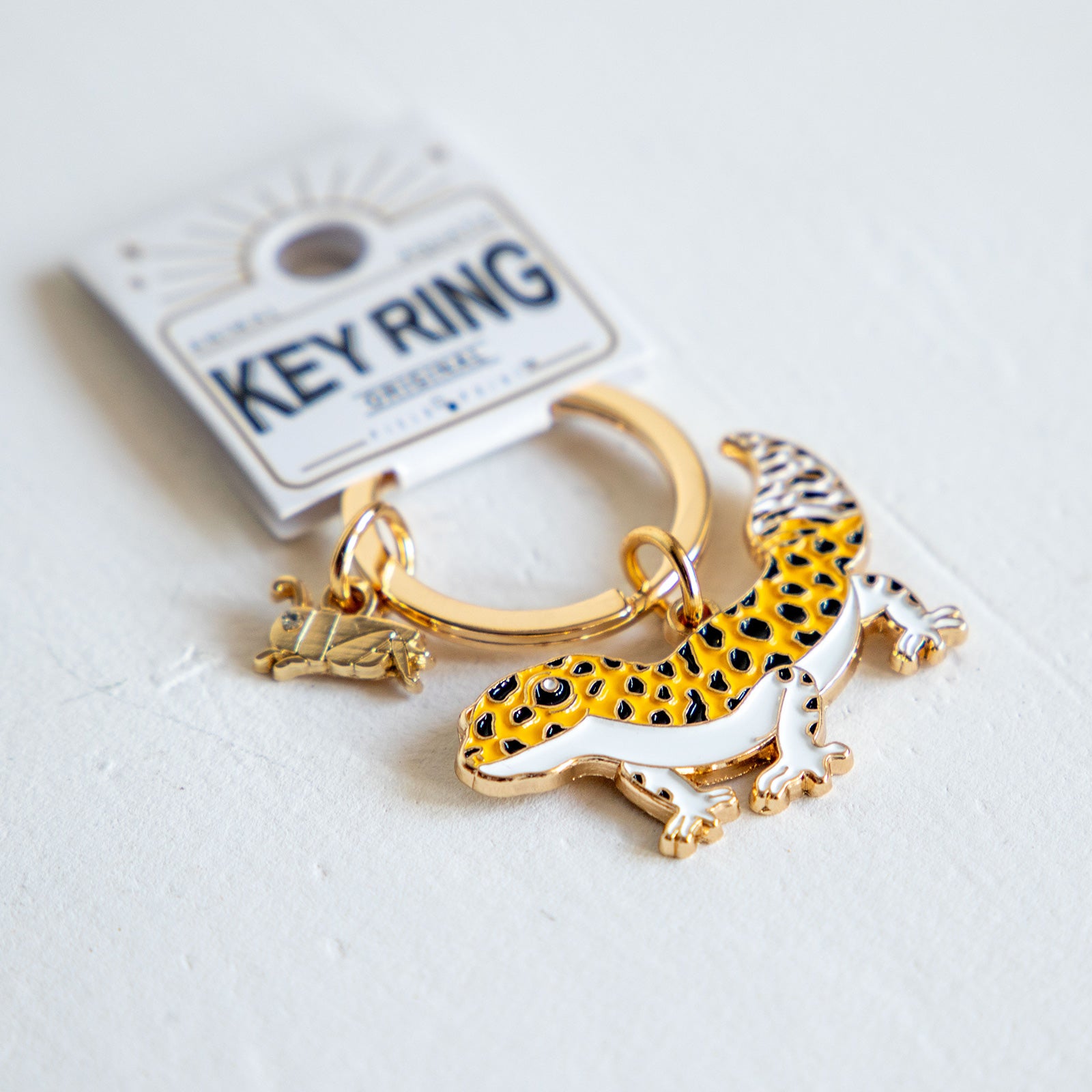 キーホルダー　アニマルキーリング ヒョウモントカゲ