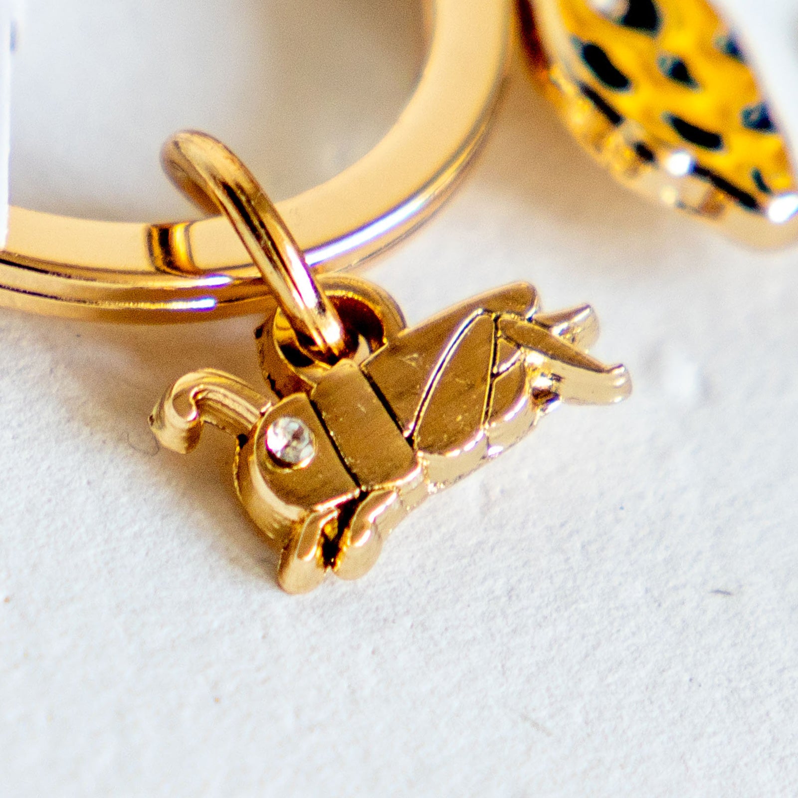 キーホルダー　アニマルキーリング ヒョウモントカゲ