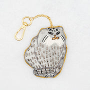 COTTAGE/コテージ　ザリ刺繍 キーホルダー マヌルネコ