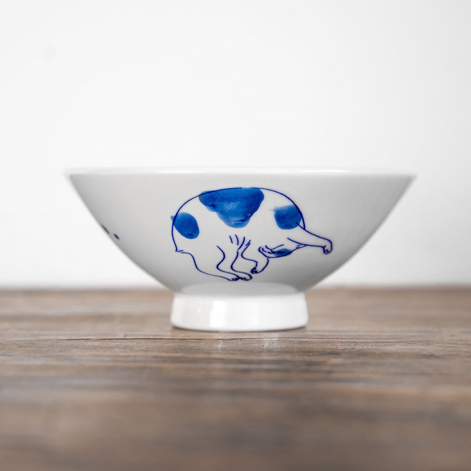 瀬戸焼　まるねこ 茶碗 Mサイズ