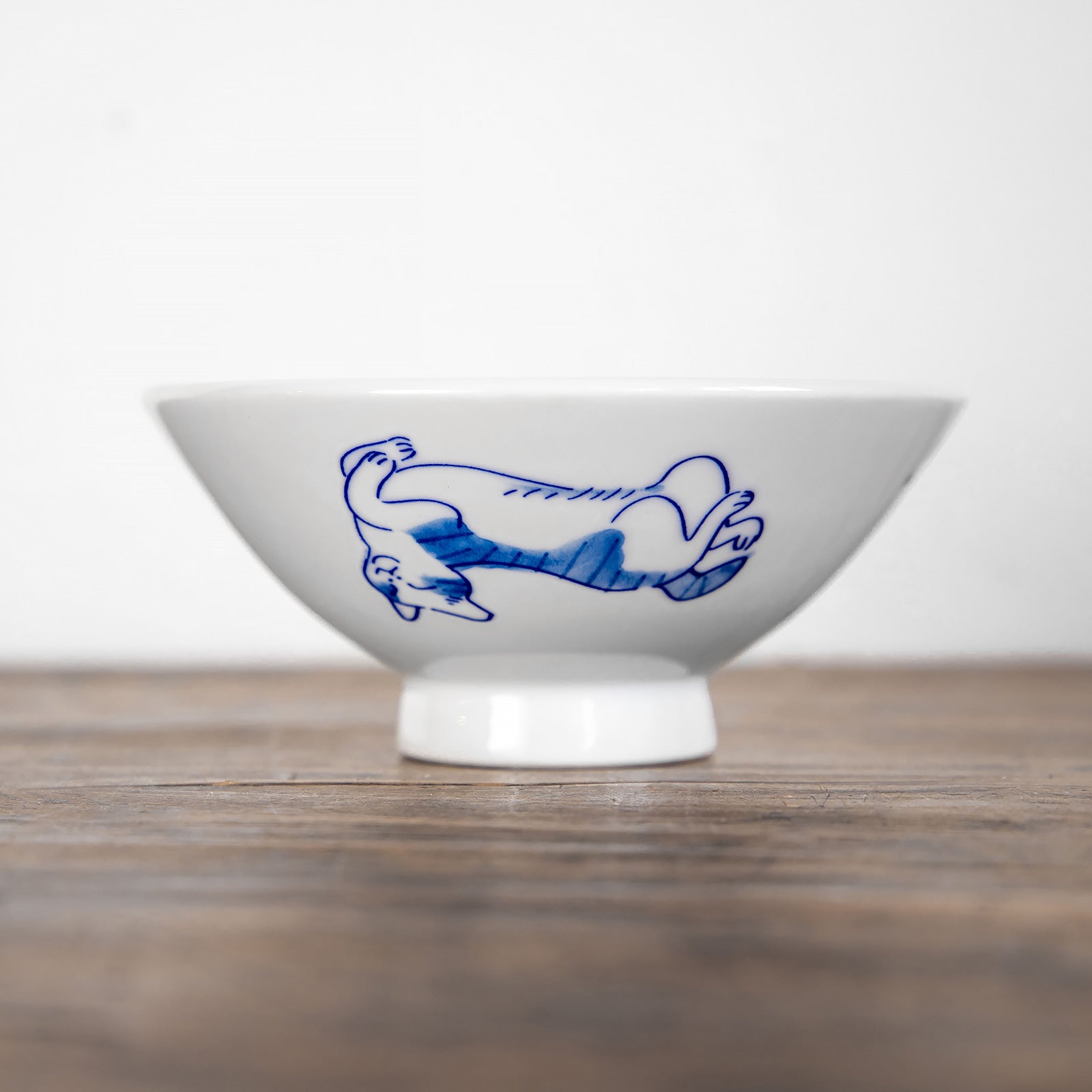 瀬戸焼　まるねこ 茶碗 Mサイズ