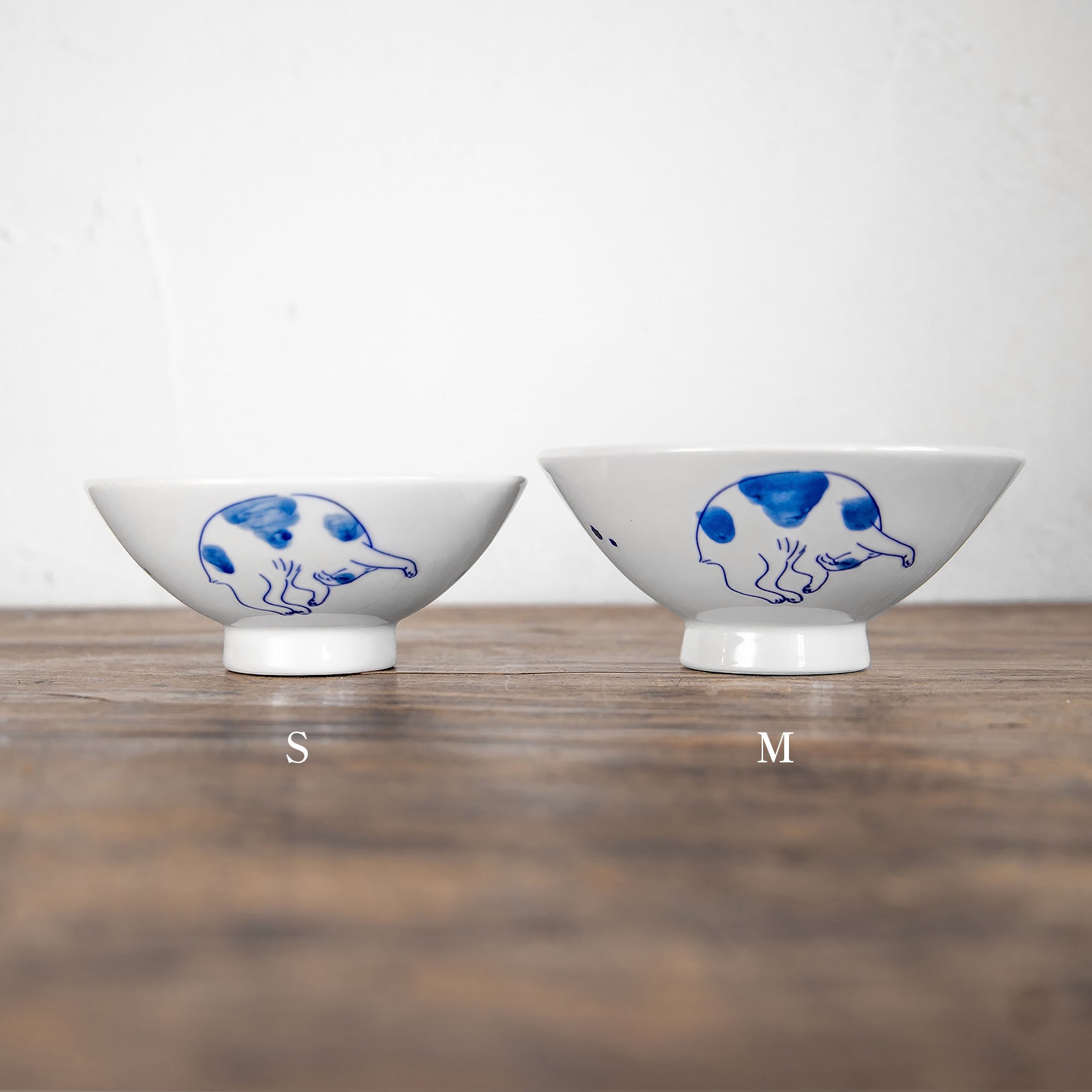 瀬戸焼　まるねこ 茶碗 Mサイズ