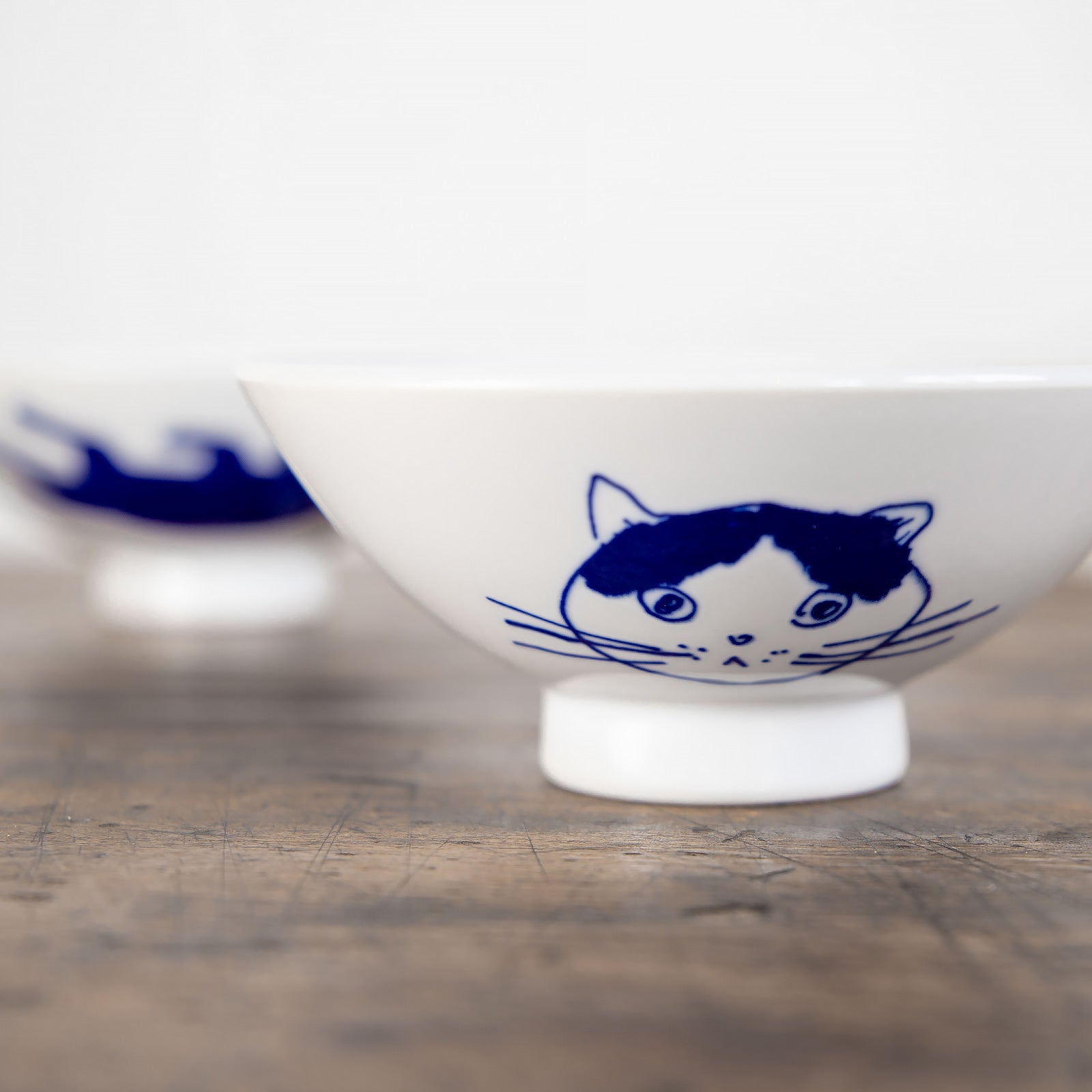 瀬戸焼　まるねこ 茶碗 Mサイズ