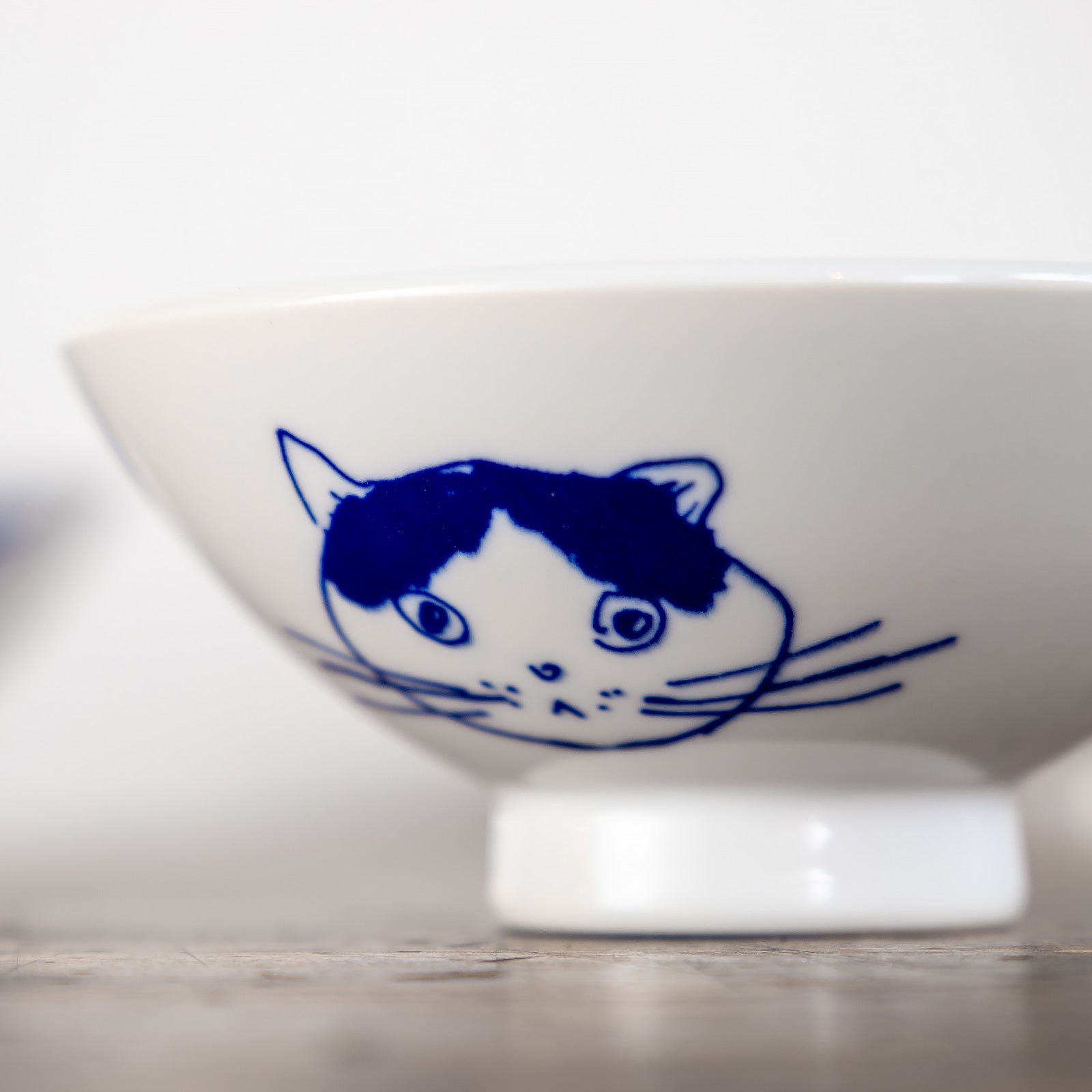 瀬戸焼　かおねこ 茶碗 Sサイズ