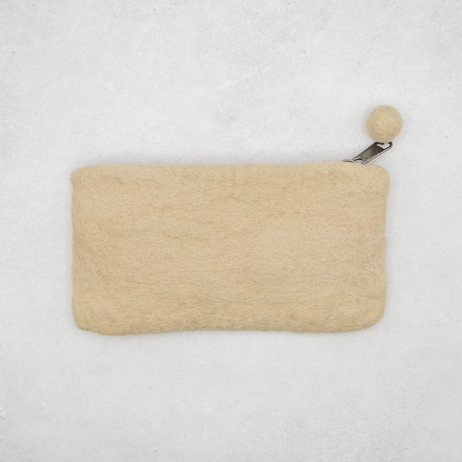 フェアトレード　羊毛フェルト メガネ ポーチ