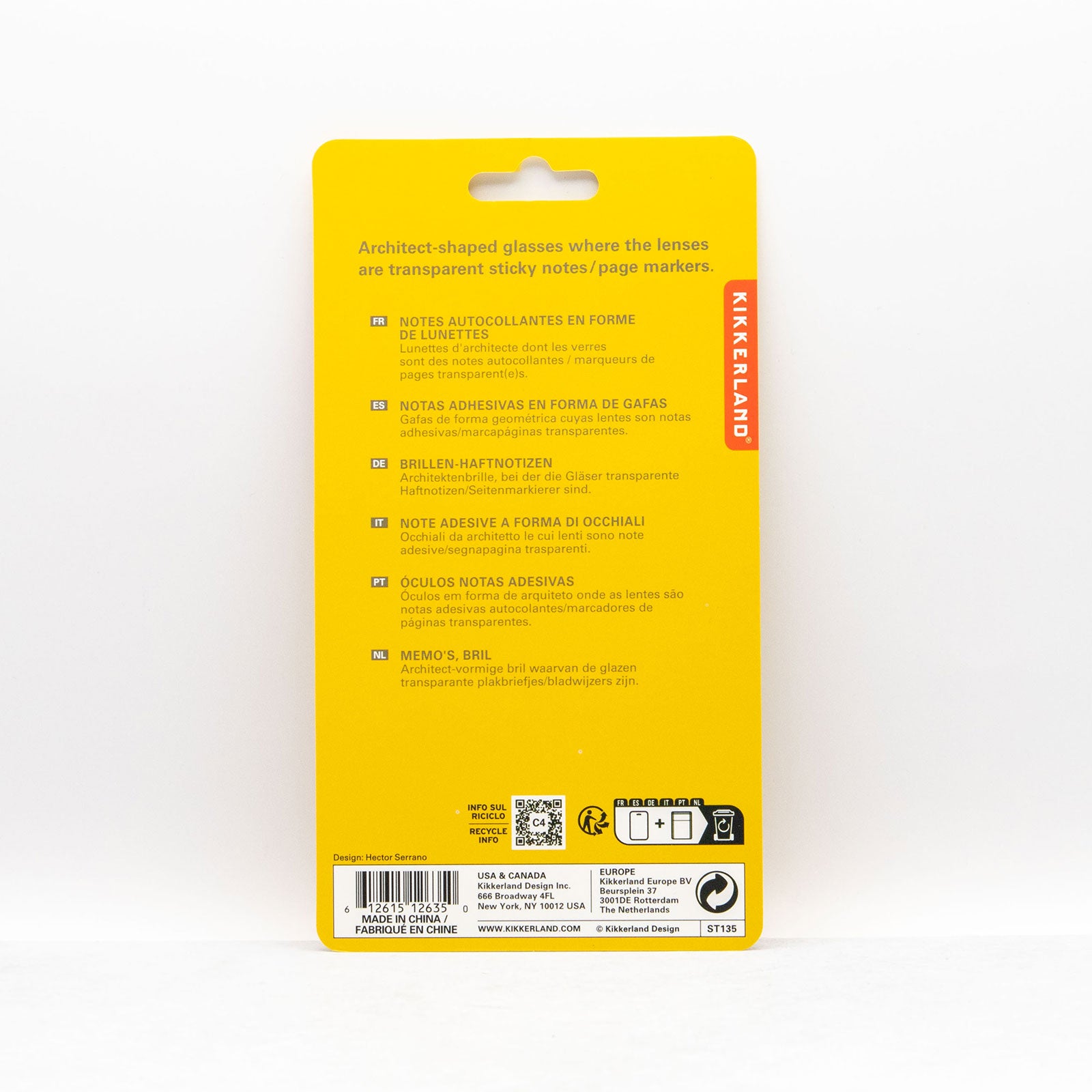 KIKKERLAND / キッカーランド　 グラス スティッキー ノート ST135